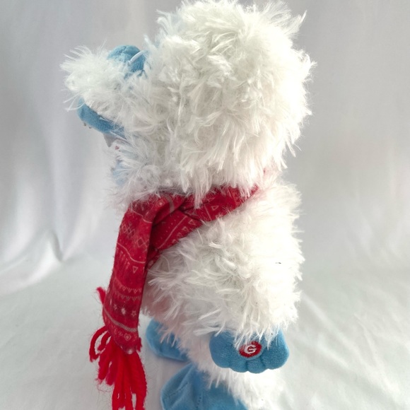 Bumble Singing/Walking Plush Red Scarf Candy Cane EUC works - Picture 5 of 7